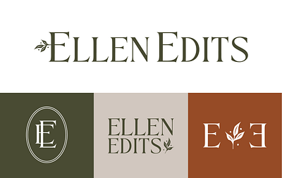Ellen Edits Branding branding logo