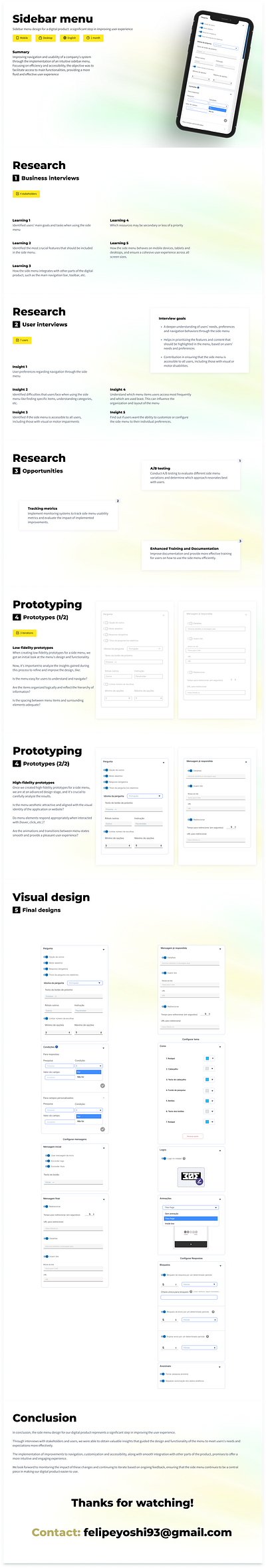 Sidebar Menu figma menu ui ux