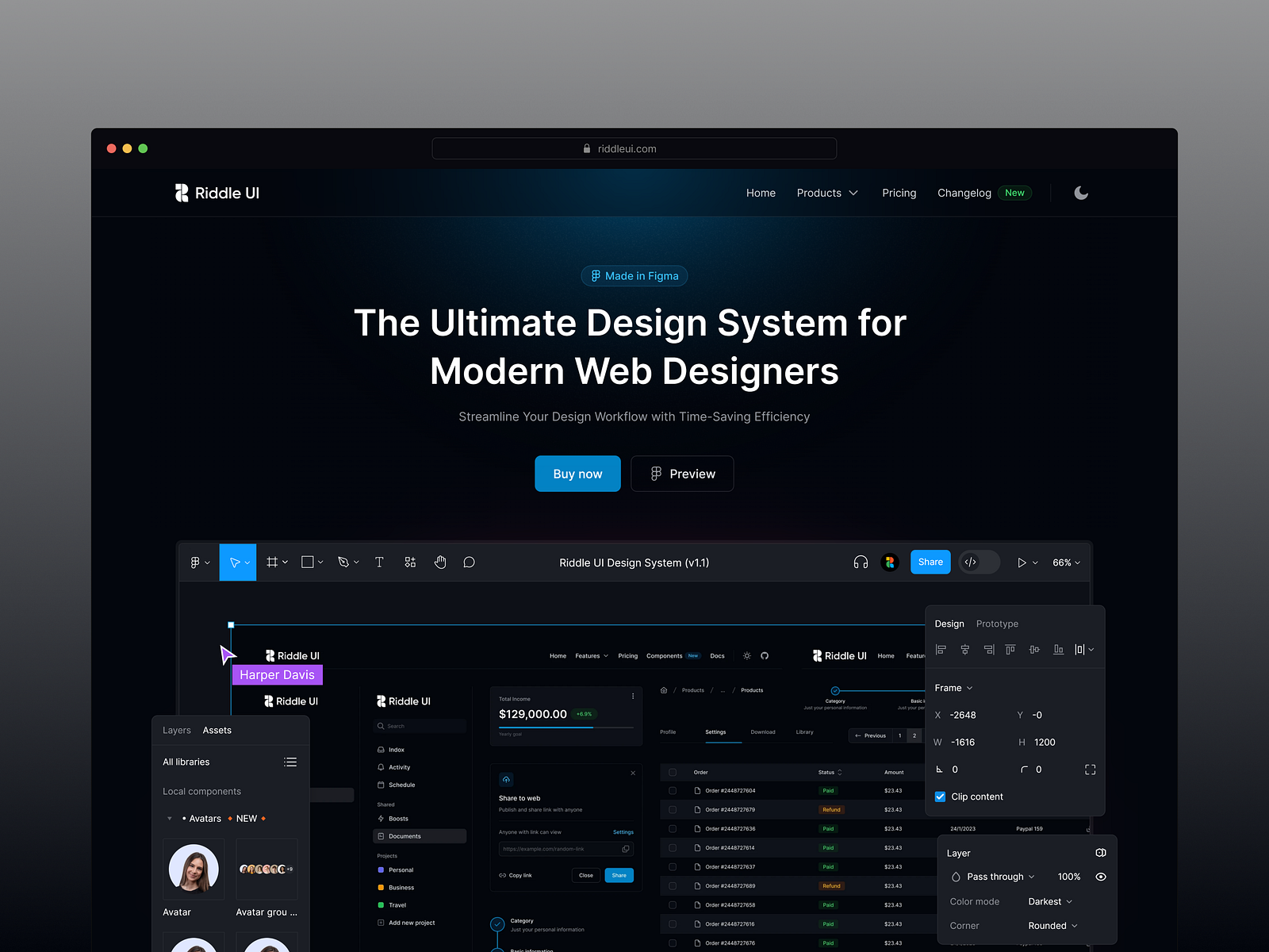 riddle-ui-landing-page-by-nora-harrison-on-dribbble