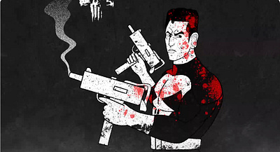 The Punisher animation comics frank castle graffiti jonbernthal marvel marvel comics punisher the punisher