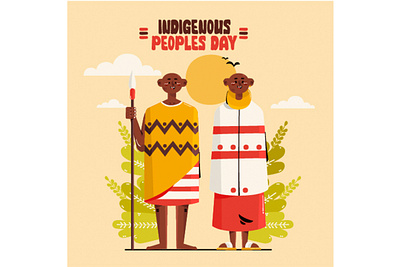 International Indigenous People Day Illustration america celebration culture day holiday illustration indigenous national nature people traditional vector