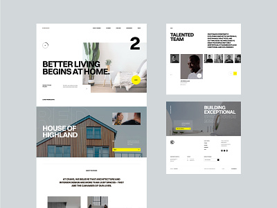 Crave - Architecture Bureau Landing Page agency architecture big typo clean creativemarket editorial figma framer interior design minimal neuwebz studio theme typography ui design web design webflow whitespace