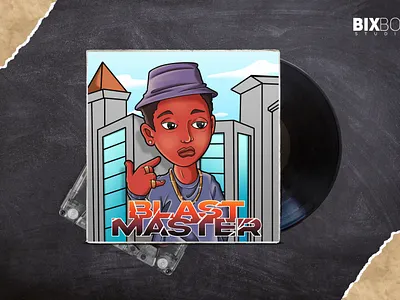 Album Cover Mixtape Art Character Design - Blast Master album cover cartoon character graphic design illustration mixtape mixtape art music poster