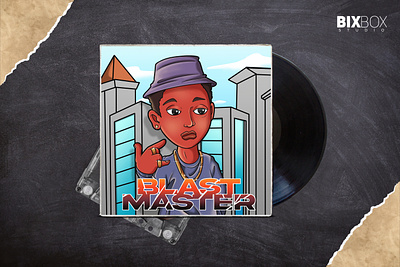 Album Cover Mixtape Art Character Design - Blast Master album cover cartoon character graphic design illustration mixtape mixtape art music poster