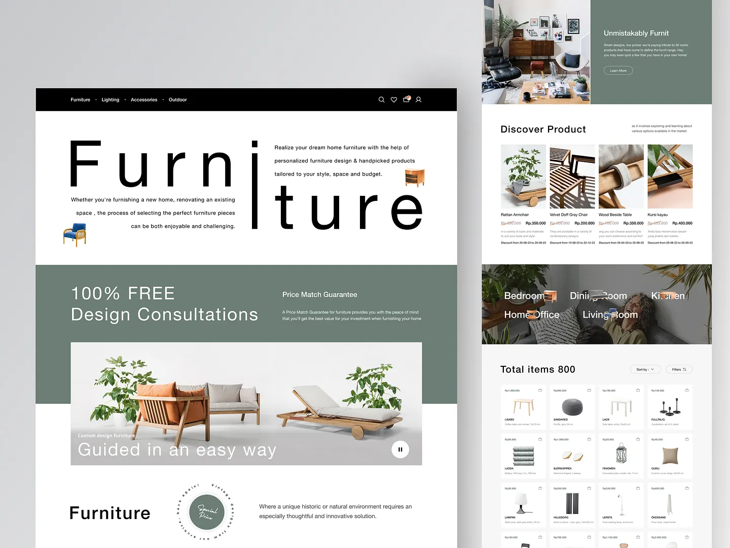 Modern Furniture Website Design: A User-Centric Approach