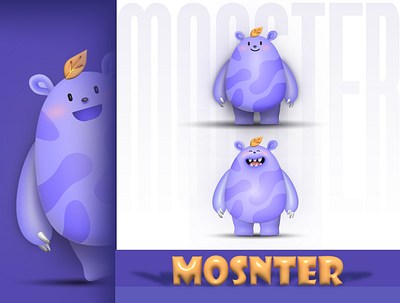 Monster 3d 3d 3d character 3d design 3dadobe adobe adobeillustrator character design designcharacter drawing graphic design illustration vector