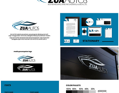 zua autos logo local project automobile branding garage logo showroom workshop