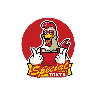 Fast food logo mascot chicken food logo logo illustration mascot mascot logo