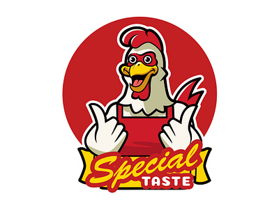 Fast food logo mascot chicken food logo logo illustration mascot mascot logo