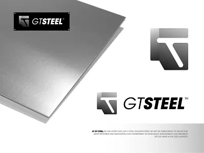 Steel Metal Company Brand Logo, Letter GT, Modern Logo Design brand identity brand logo brand mark branding business logo company logo design letter gt letter mark logo logo design logodesigner logos logotype metal modern logo professional logo steel steel brand logo steel metal company logo