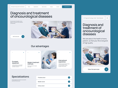 Medical Clinic Website Homepage design health home page medical medicine ui ux web webdesign website website design