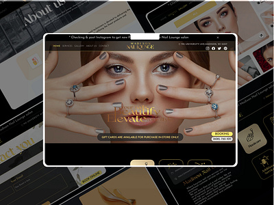 MADISON Nail: Brandname+ website animation branding graphic design interface logo motion graphics ui ux website.