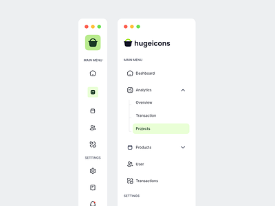 Sidebar Menu | Hugeicons Pro beautiful icons clean figma plugins free icon iconography icons interface menu minimal nav navigation sidebar sidebar menu ui ui design uiux ux
