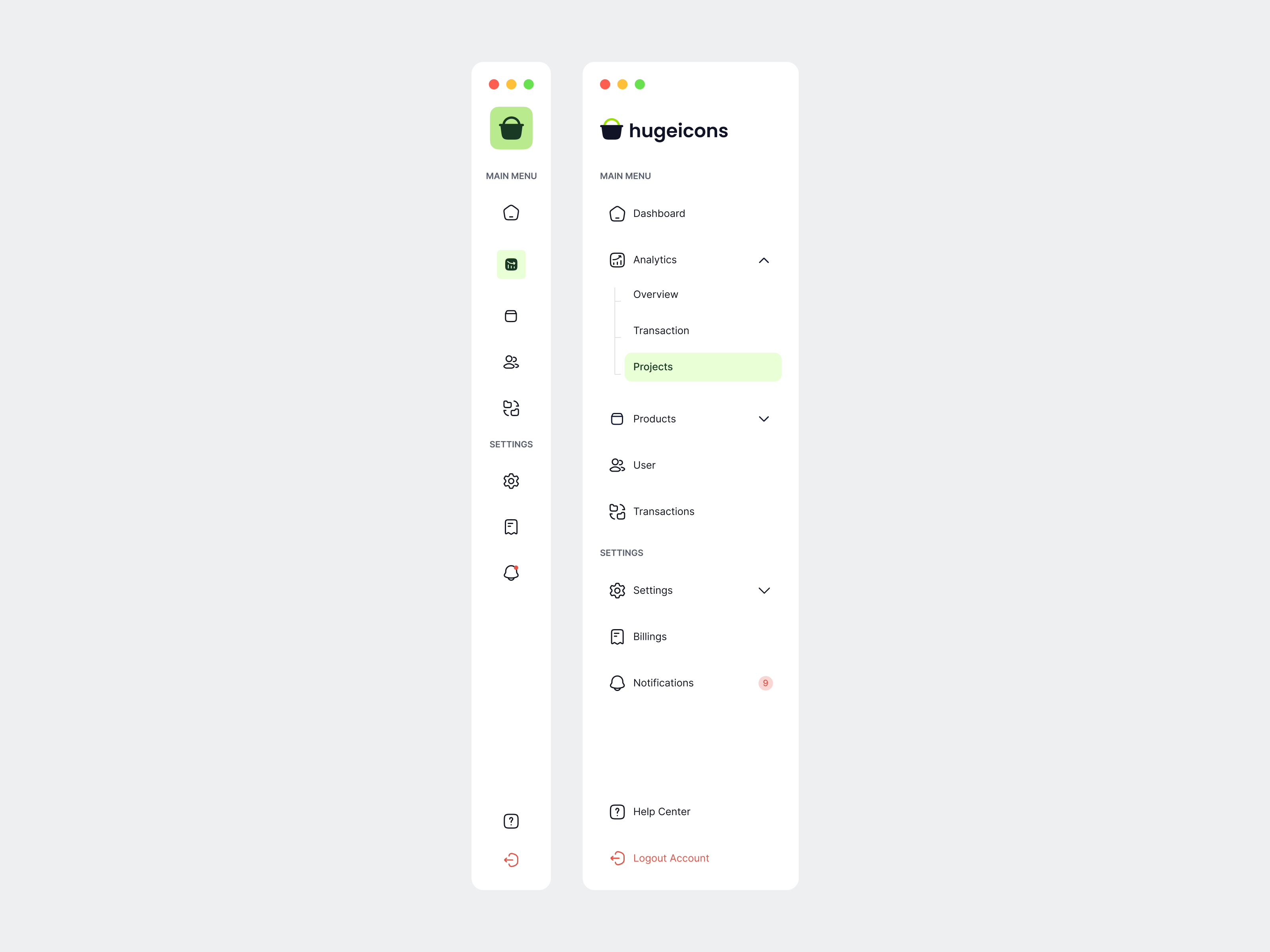 Sidebar Menu Hugeicons Pro by Hugeicons on Dribbble