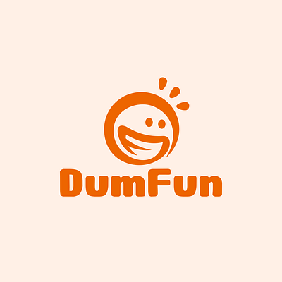 Logo Design for Dum Fun branding cartoon commission design face expression freelance work fun graphic design grin grinning logo logo design logo design branding logo designer vector