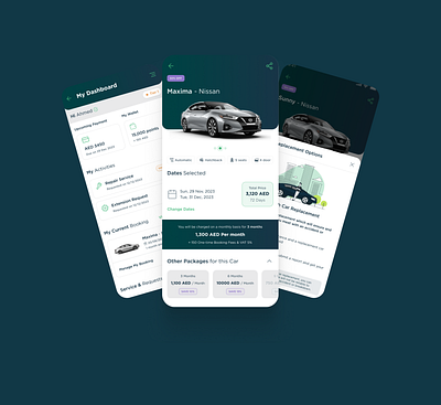 Car Subscription App Design app design car subscription design system minimal mobile app payment rent a car ui user interface design