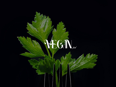 Font Logo Design. Vegan Food branding design font food graphic design logo vector vegan