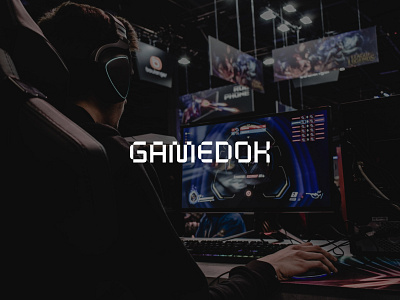 Font Logo Design. GameDok branding design game gaming graphic design logo player vector