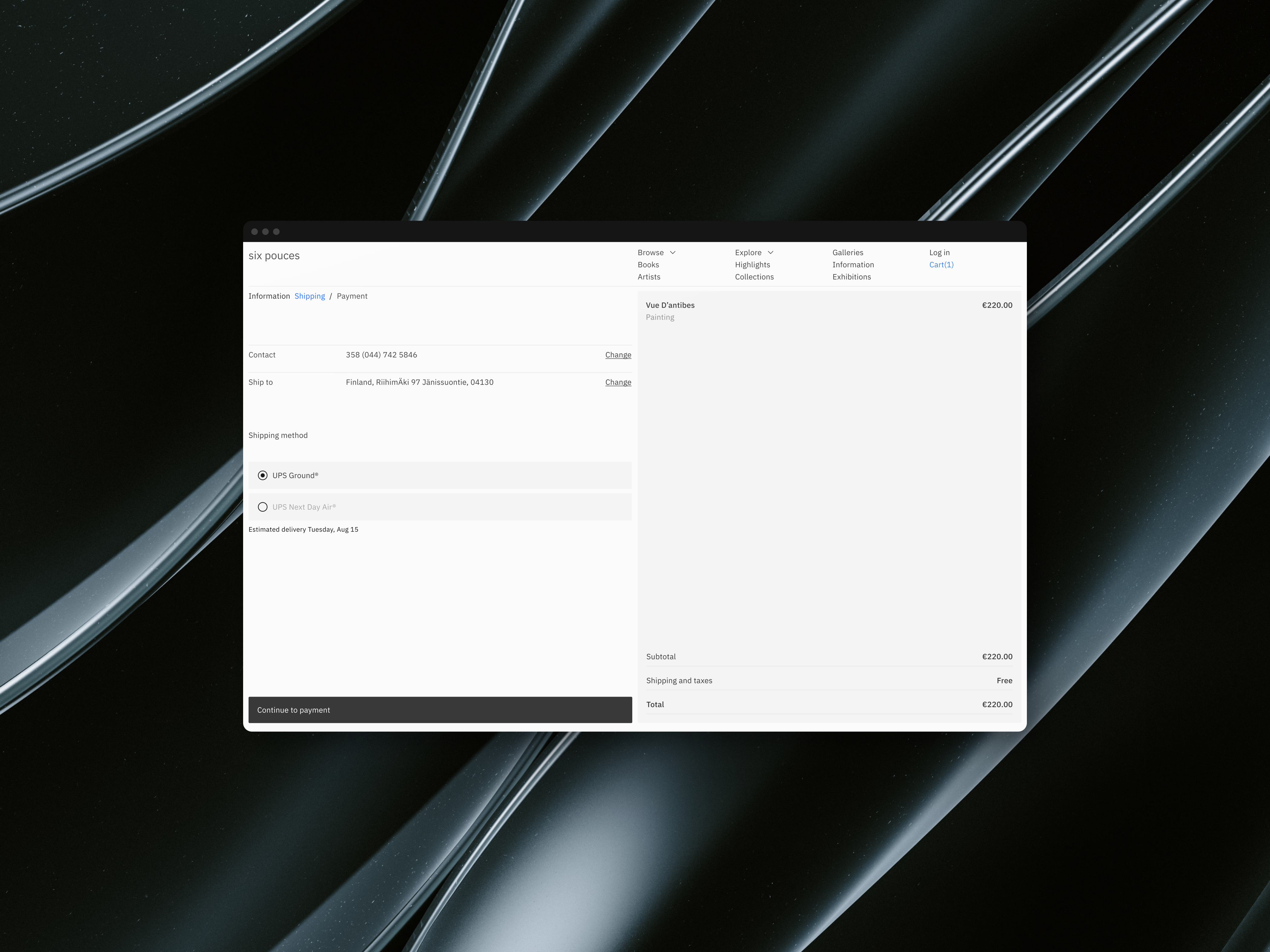 Shipping method art direction checkout flow clean dailyui e commerce flow lithuania minimal order shipping shipping flow shipping stage ui user flow user interface user journey ux ux design web design website