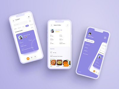 Find My Cook Mobile Application application best cook app cook cooking design findcook food food app illustration minimal mobile mobile app resipies ui