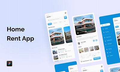 Home Rent App mobile ui