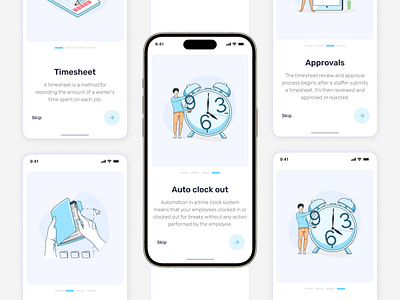 Mobile App Onboarding Screens app app ui application application design clean design illustration minimal mobile app mobile app onboarding screens mobile app ui mobile onboarding onboarding onboarding screens onboarding ui rigister flow ui ui design ux visual design