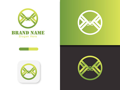 Round Shape Logo Design bird eye catching good looking logo gradient colour graphic design icon logo logo design outstanding round logo simple