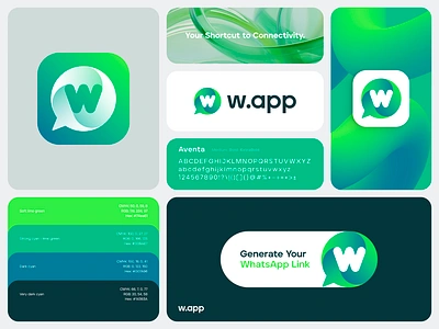 W.app Branding app brand branding chat bubble connection generator gradient icon letter link logo negative space qr smart social speak timeless w web3 whatsapp