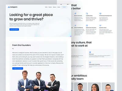 Careers page Webflow page design about biotech careers design finance fintech landing page marketing pharma pharmacy saas studio team ui web web design web page webflow webpage website