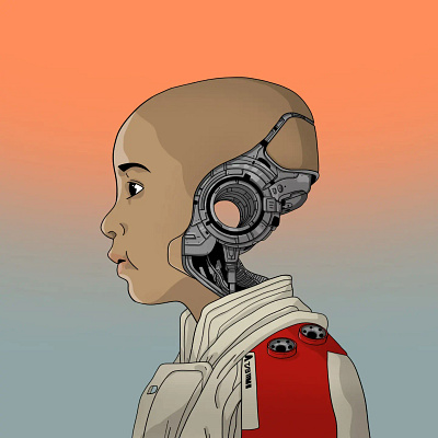 Alfie - The Creator ai alfie concept design illustration illustrator inspiration movie robot the creator