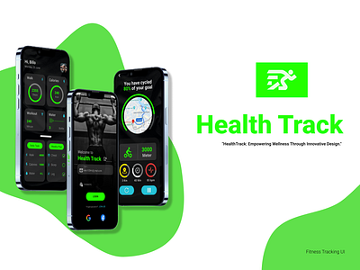 Health Track-Fitness UI graphic design ui