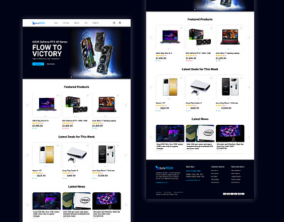 byteTECH Web Design design graphic design interface landing page online store online store website pc store store website ui uiux user interface web web design website website design