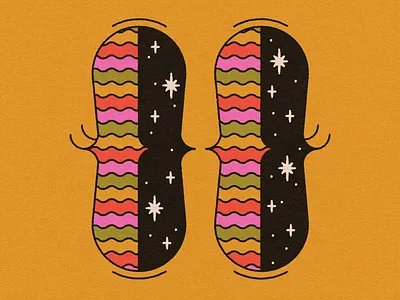 Vectober 2023 22 // Beautiful sky eyes illustration line art night psychedelic rainbow sky