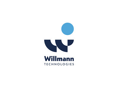 Willmann Technologies adobe adobe illustrator bauhaus bauhaus design blue branding consulting design geometric graphic design logo minimalism minimalist logo modular technology typography vector