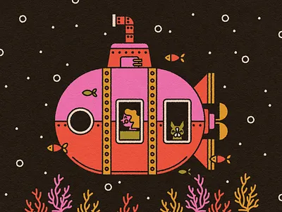 Vectober 2023 25 // Coral coral flat geometric illustration line art ocean submarine texture vectober water