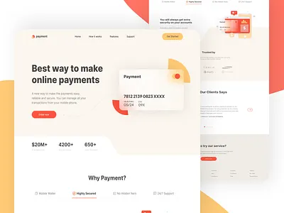 Website for online payment system design graphic design illustration payment ui ux web design