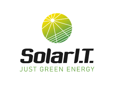 Solar I.T. branding energy graphic design green it logo photovoltaic solar