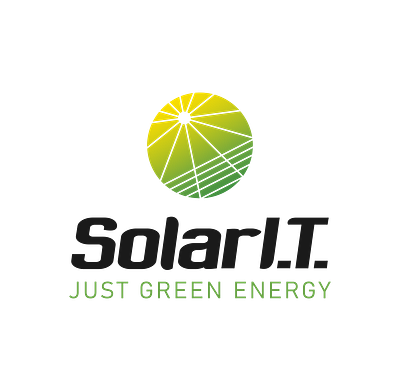 Solar I.T. branding energy graphic design green it logo photovoltaic solar
