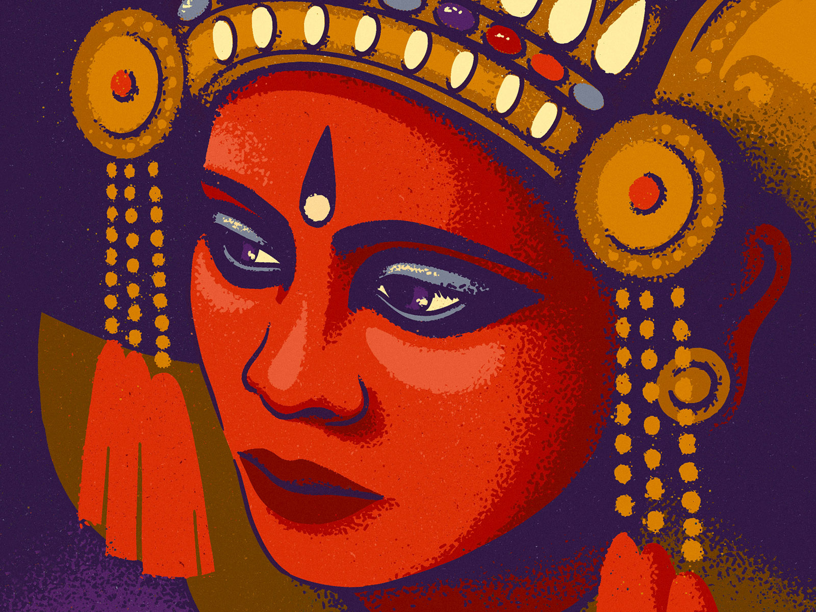 Balinese legong dancer authentic bali balinese costume culture dancer editorial ethnic hindu illustration indonesia magazine mystic portrait postcard poster procreate religion tradition woman