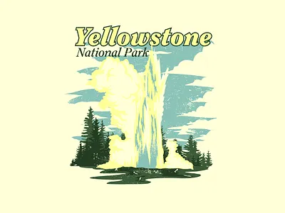 Yellowstone design graphic design illustration poster design t shirt design vector