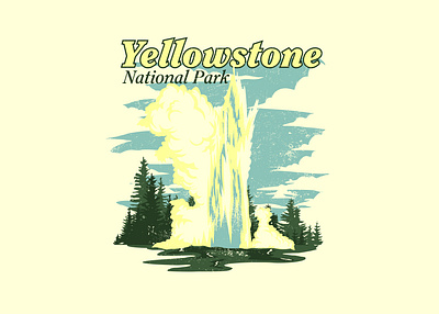 Yellowstone design graphic design illustration poster design t shirt design vector