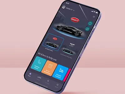 Car Service App android application booking design icons illustration iphone map taxi ui