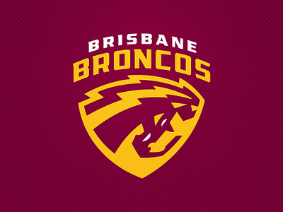 Brisbane Broncos animated animation branding brisbane broncos design football gif league logo motion graphics nrl rugby sports