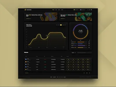 Smart Vaults & Loans Concept Web3 App UI UX Dashboard Web Design banking blockchain borrow collateral crypto defi finance fintech hyip investing investment app lending loans saas ui ux vault vaults web app web design web3