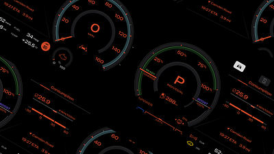 Car dashboard by econev car dashboard design econev evgheniiconev graphic design lizzardlab ui ux vector