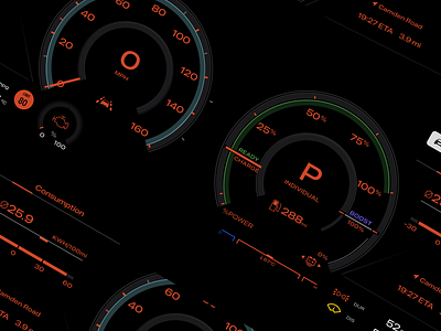 Car dashboard by econev car dashboard design econev evgheniiconev graphic design lizzardlab ui ux vector