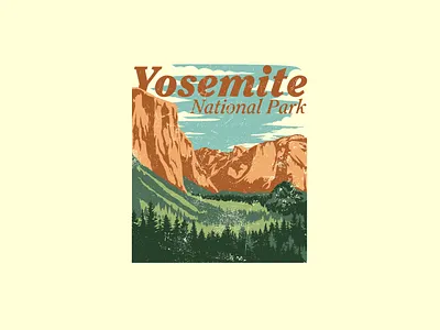 Yosemite design graphic design illustration poster design t shirt design vector