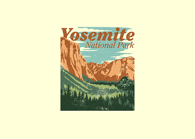 Yosemite design graphic design illustration poster design t shirt design vector