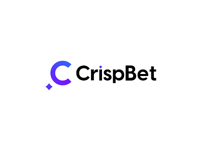 CrispBet - online Betting company bet betting bitcoin branding casino crypto currency design dice ecommerce gamble gambling logo logo designer modern saas spark star startup symbol