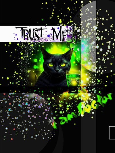 Trust Meow art design digital art graphic design illustration painting